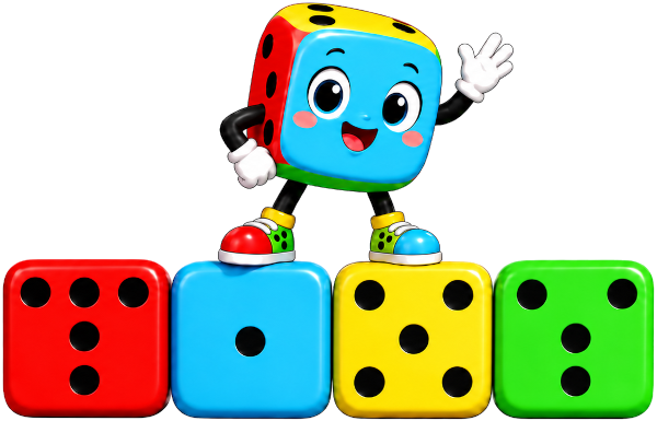 The Tixy mascot standing on top of the TIXY logo blocks